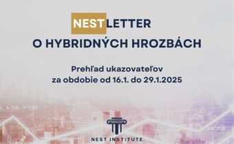 NESTletter o hybridných hrozbách v SR: Prehľad ukazovateľov v druhej polovici januára 2025